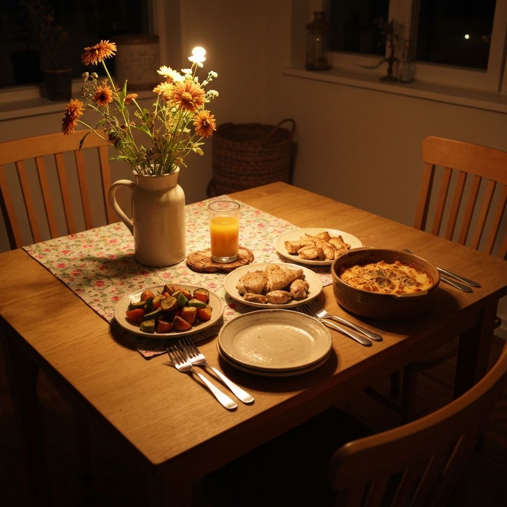 Kvällsmåltid i hemmet